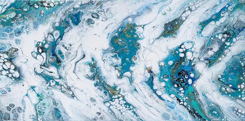 Ocean bubbles painting