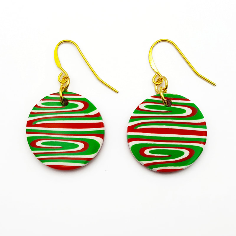 Handmade Christmas earrings