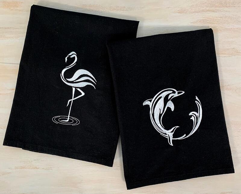 Dolphin dish towel