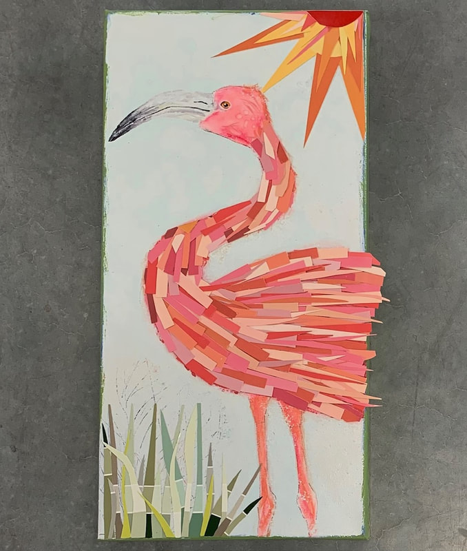 Flamingo art