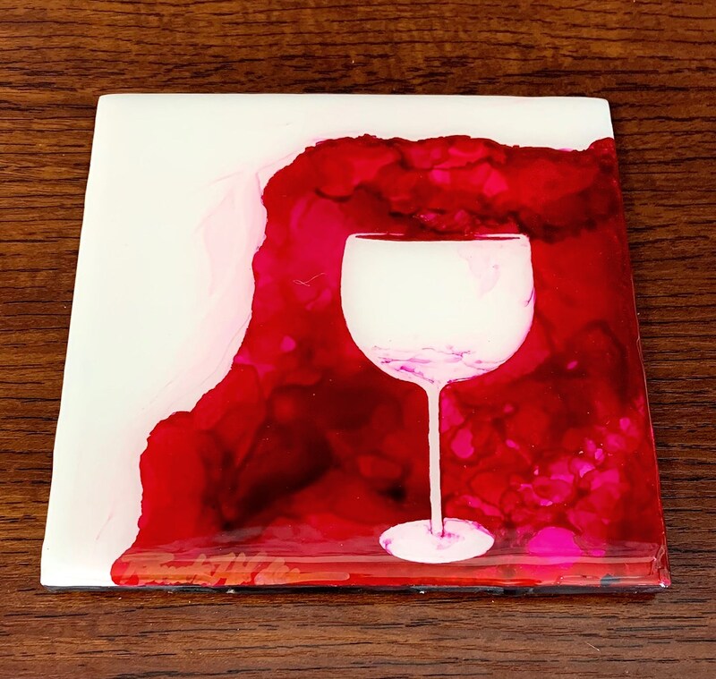 Red wine art