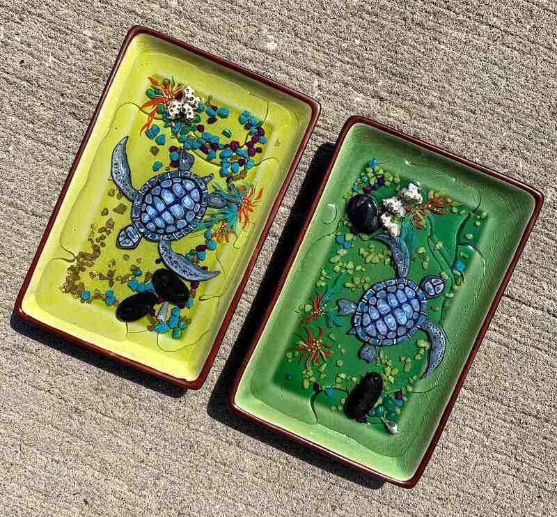 One-of-a-kind turtle art.